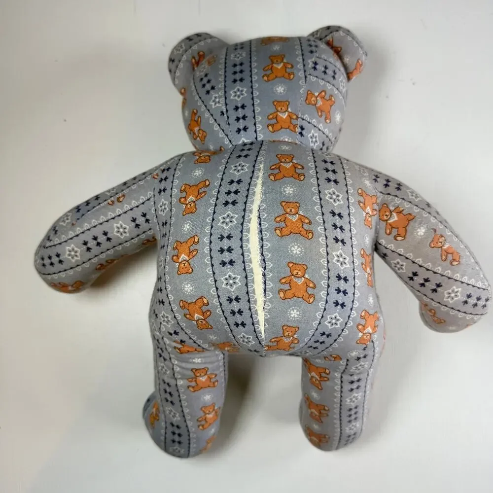Vintage Handmade Memory Bear Custom Keepsake Teddy Bear from Loved Ones Clothes